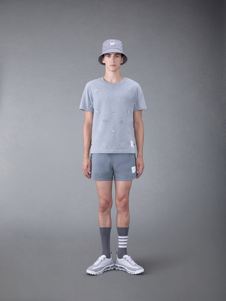 JERSEY NAUTICAL SHORT SLEEVE TEE LT GREY