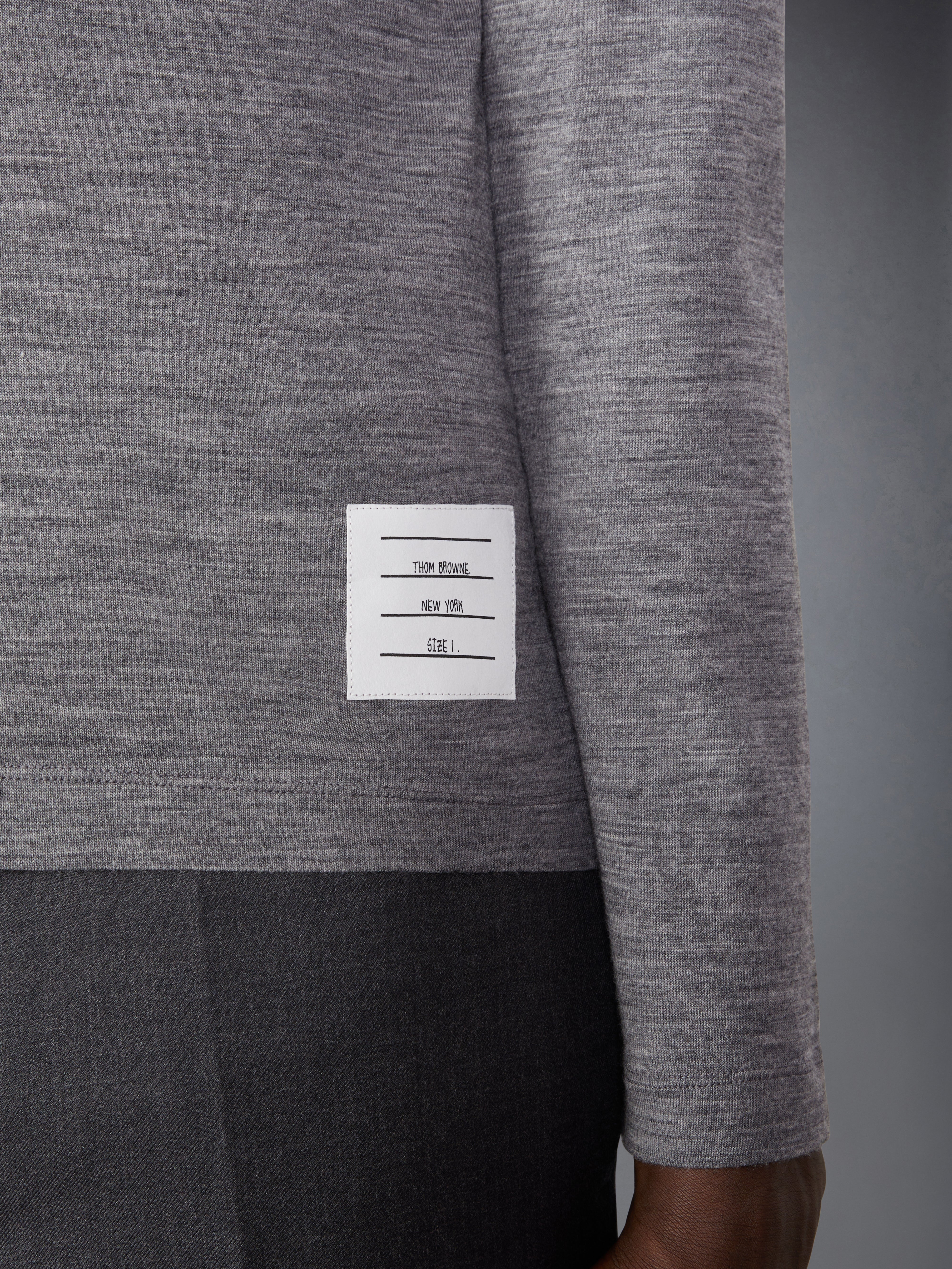 ★THOM BROWNE★ウールジャージーバーTシャツ メリノウールジャージーステッチ4バーTシャツ | Thom Browne