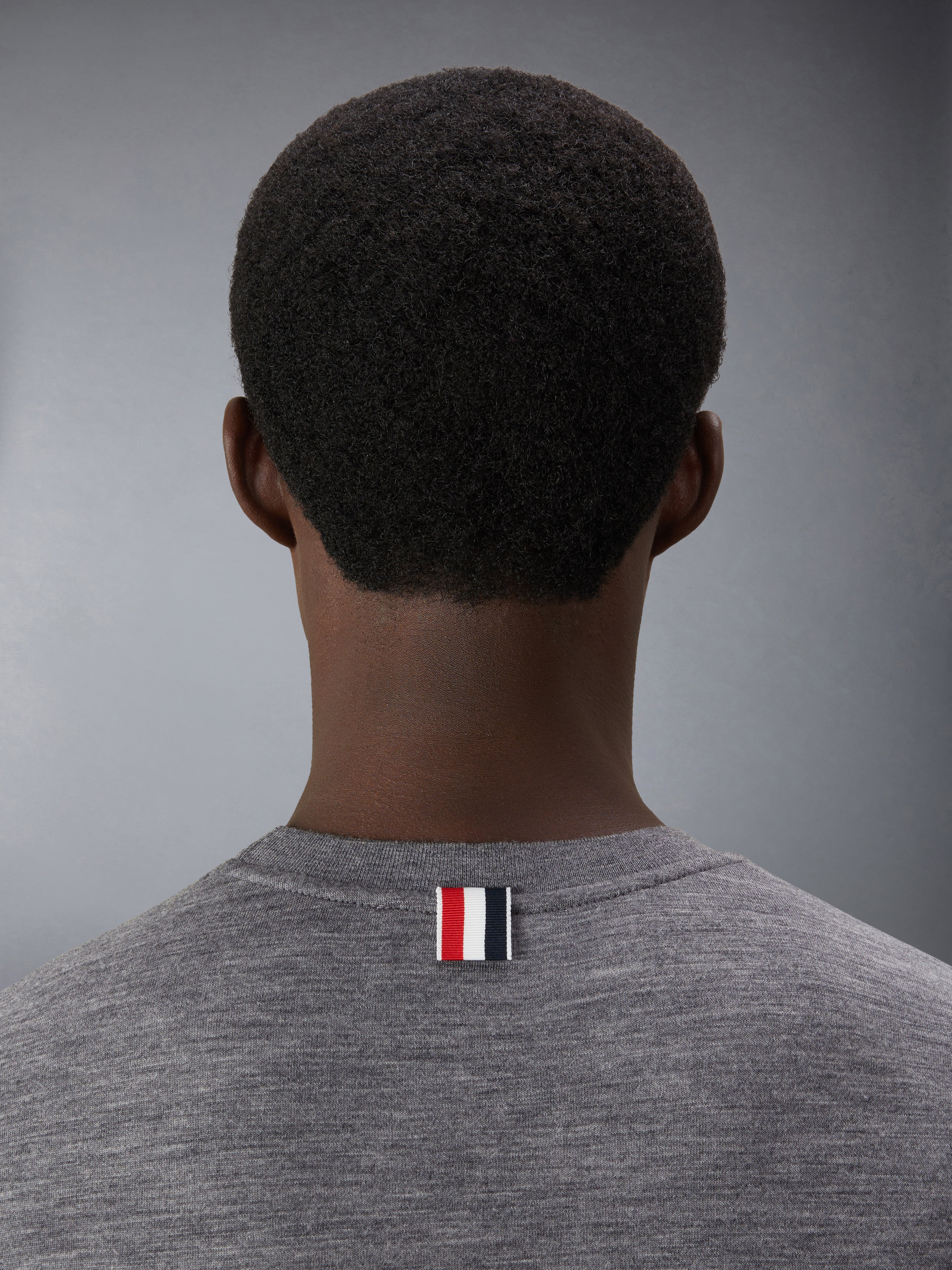 (トムブラウン) THOM BROWNE ウール 4BAR Tシャツ MJS261A J0149 ウール ジャージー 4-BAR 長袖Tシャツ | Thom Browne