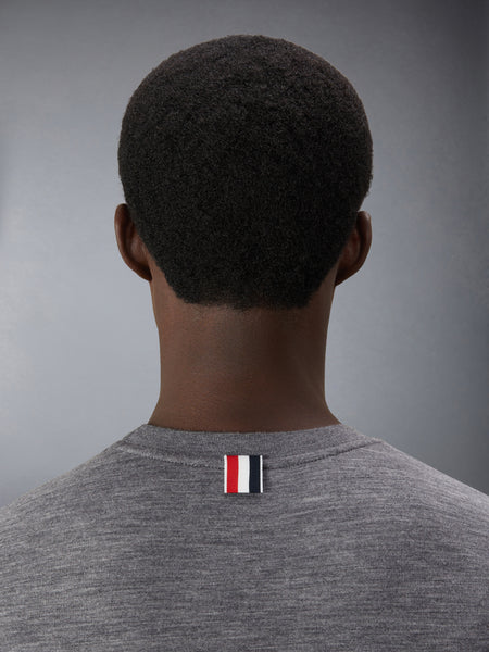 Wool Jersey 4-Bar Long Sleeve Tee MED GREY