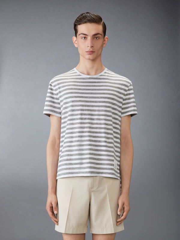 LINEN JERSEY RINGER TEE - image 1