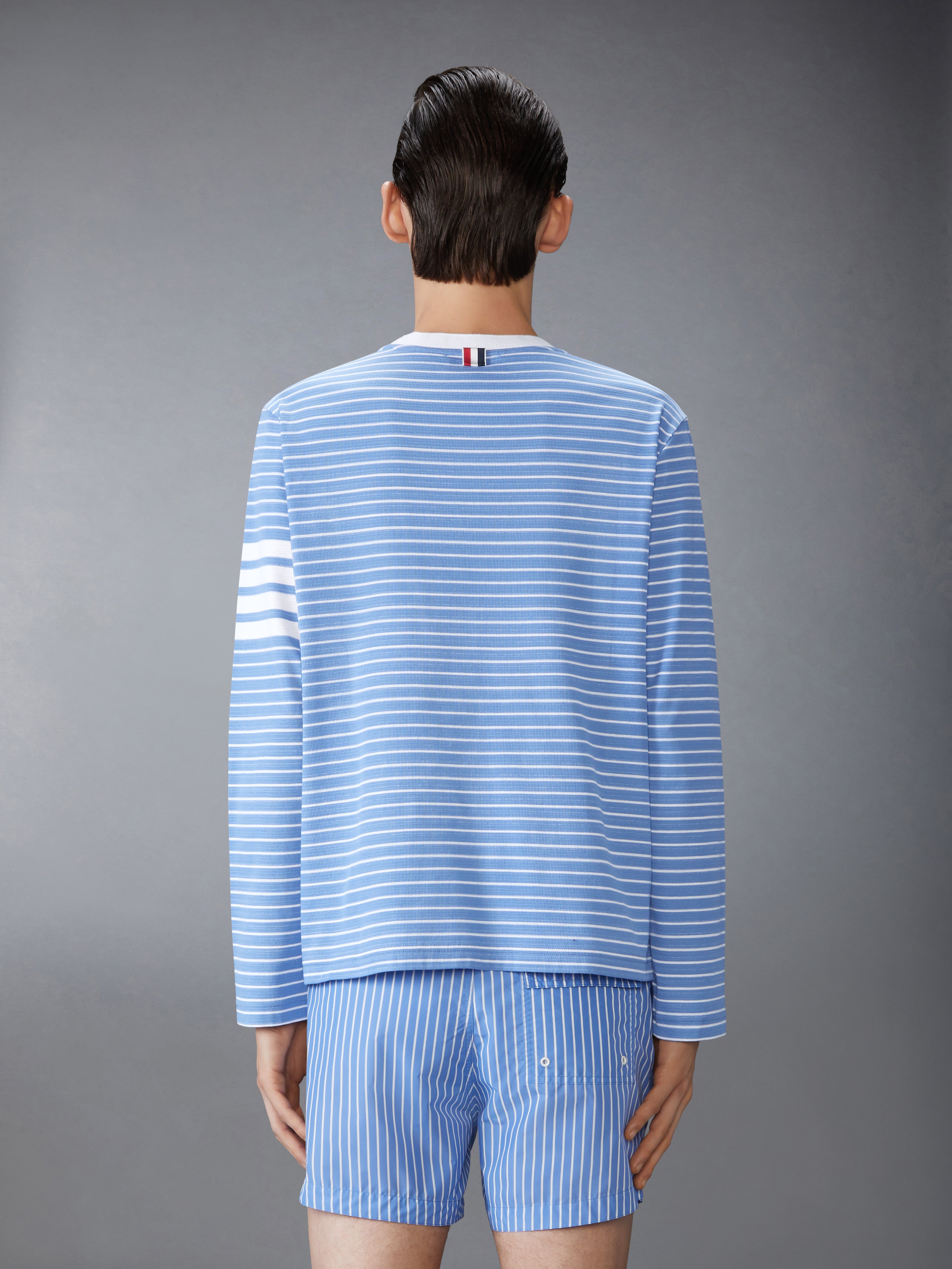 Milano 4-Bar Long Sleeve Tee | Thom Browne