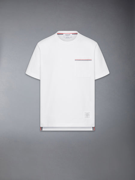 JERSEY RWB STRIPE OVERSIZED TEE WHITE