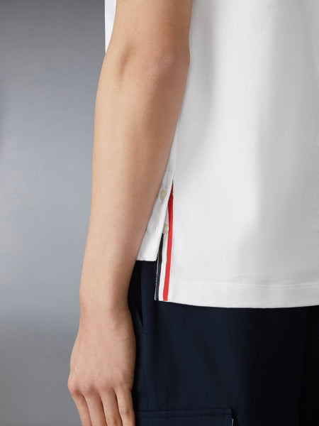 JERSEY RWB STRIPE OVERSIZED TEE WHITE