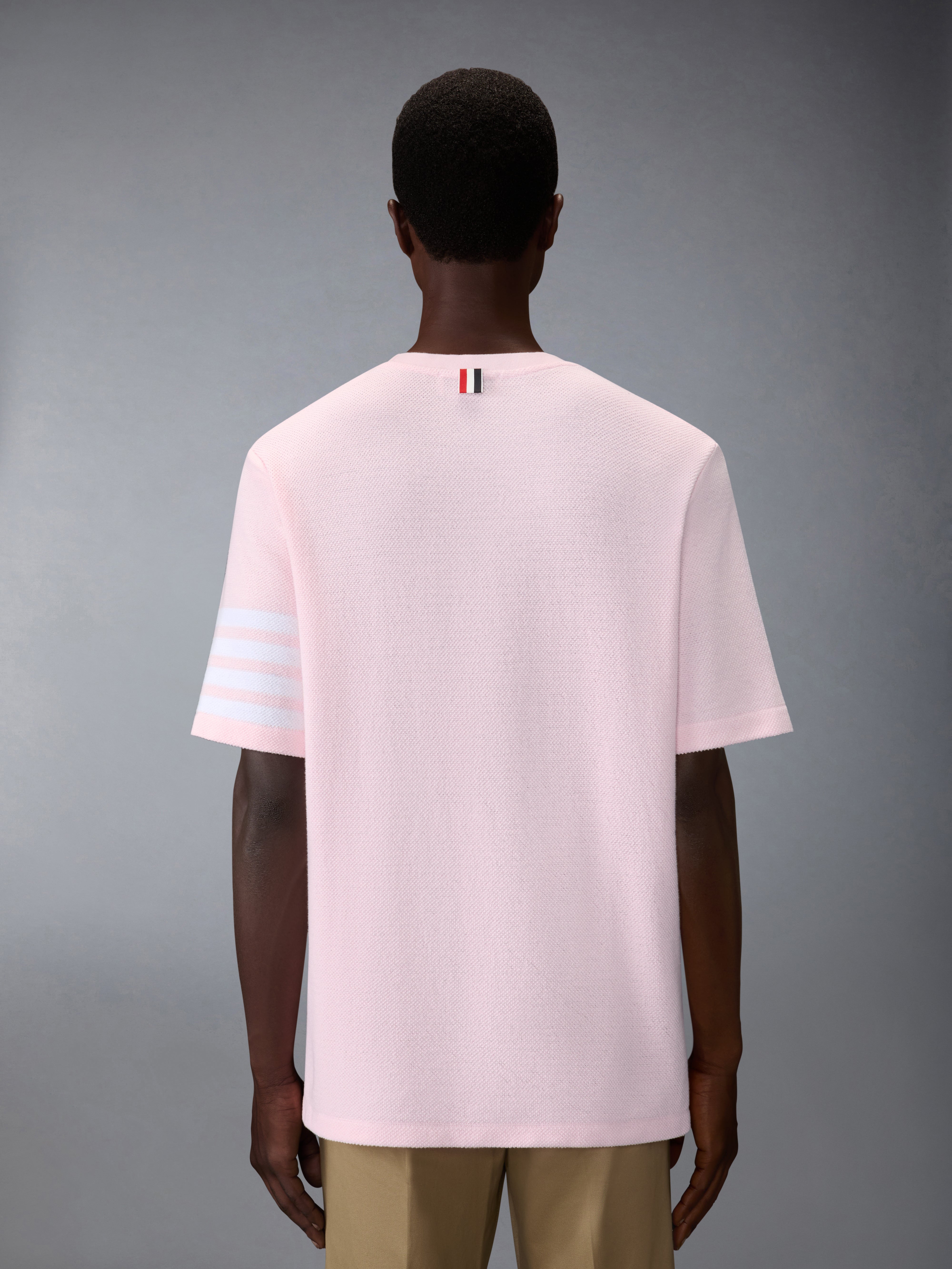 Textured Pique 4-Bar Tee | Thom Browne