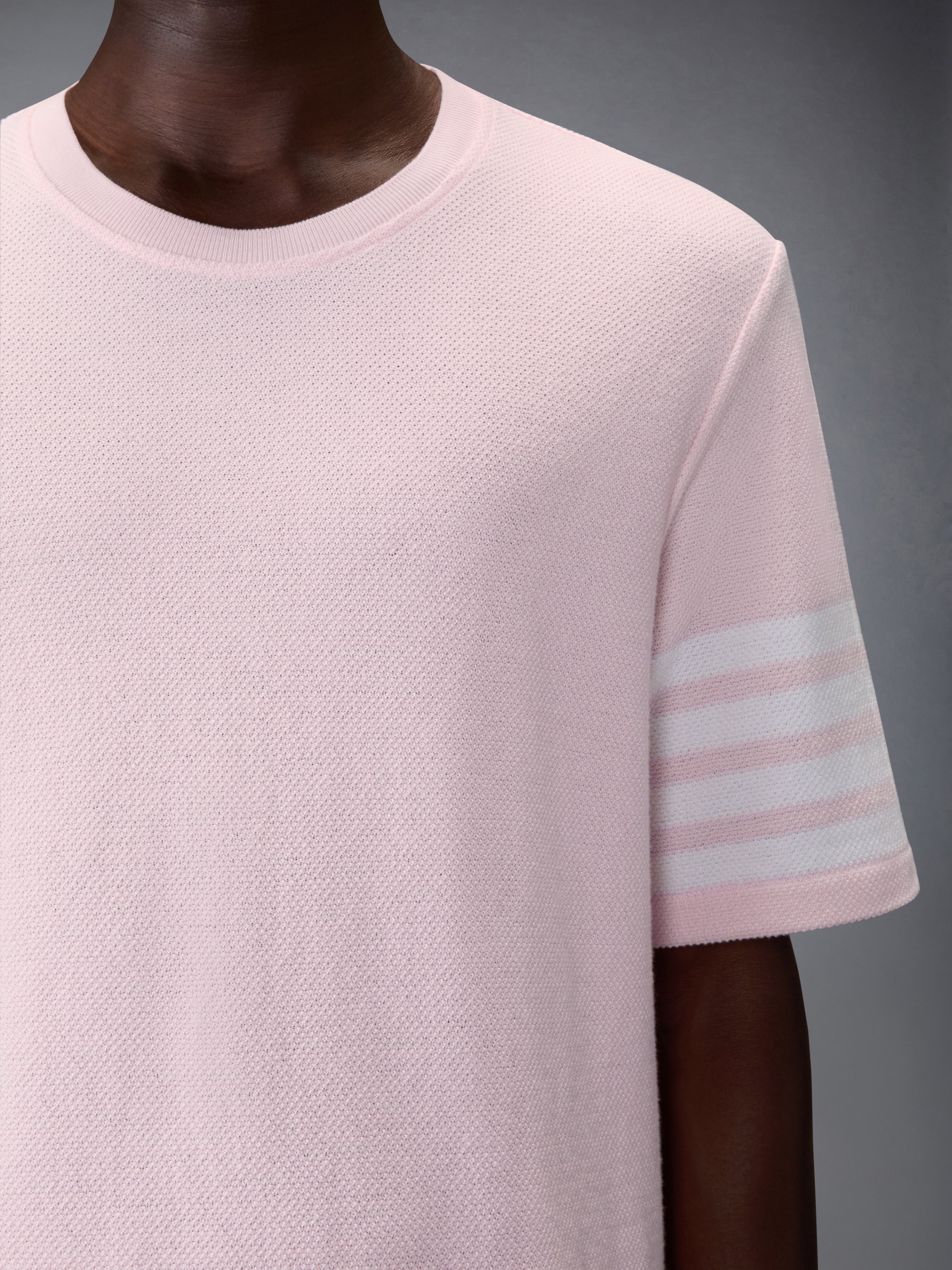 テクスチャード ピケ 4-BAR Tシャツ | Thom Browne