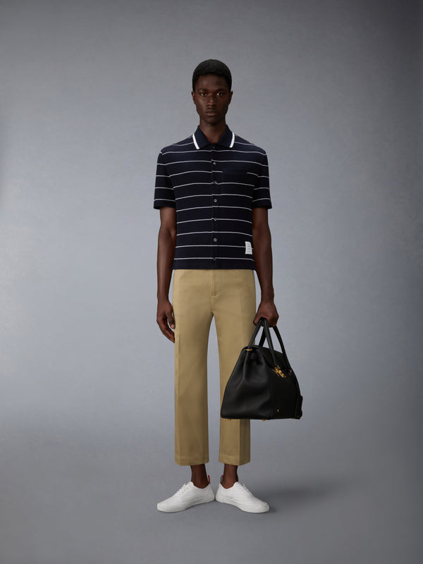 STRIPE WAFFLE SHORT SLEEVE SHIRT - image 3