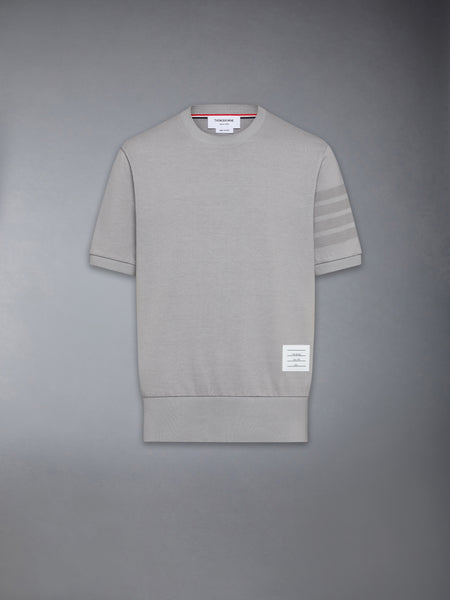 COTTON JERSEY 4-BAR TEE LT GREY