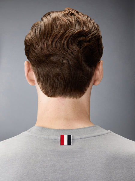 COTTON JERSEY 4-BAR TEE LT GREY