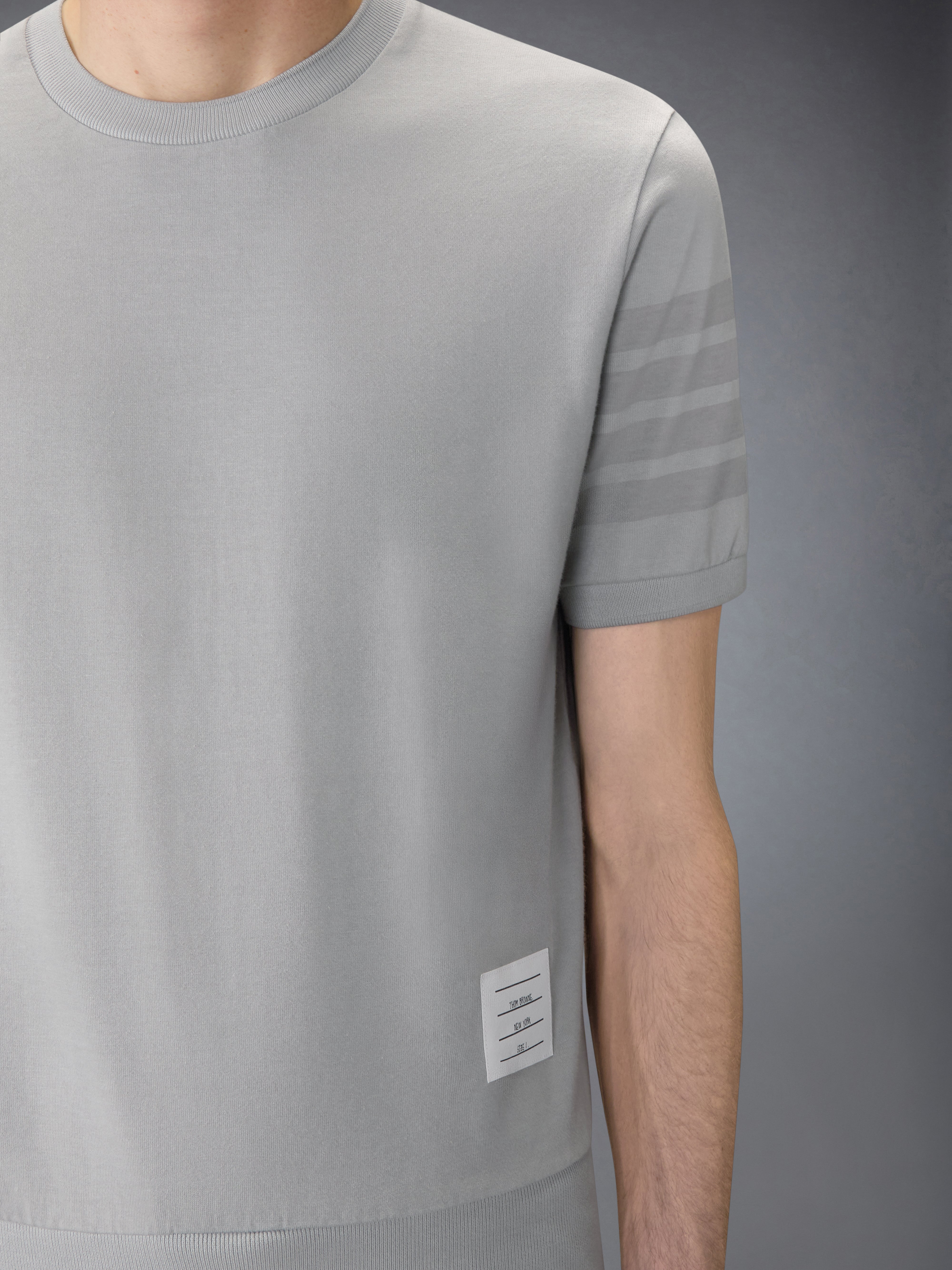 Cotton Jersey 4-Bar Tee | Thom Browne