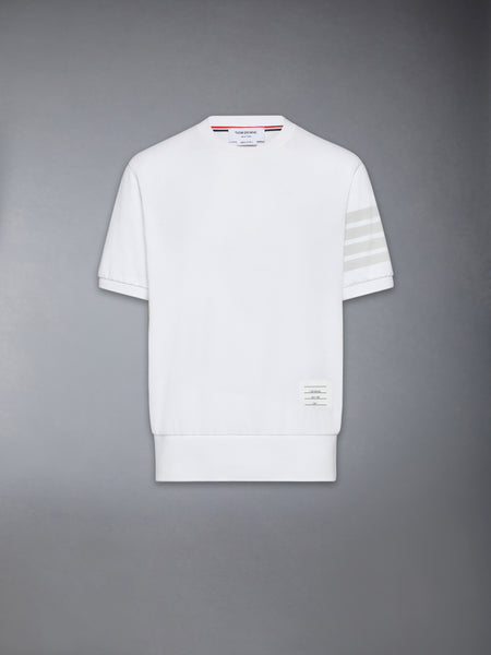 COTTON JERSEY 4-BAR TEE WHITE