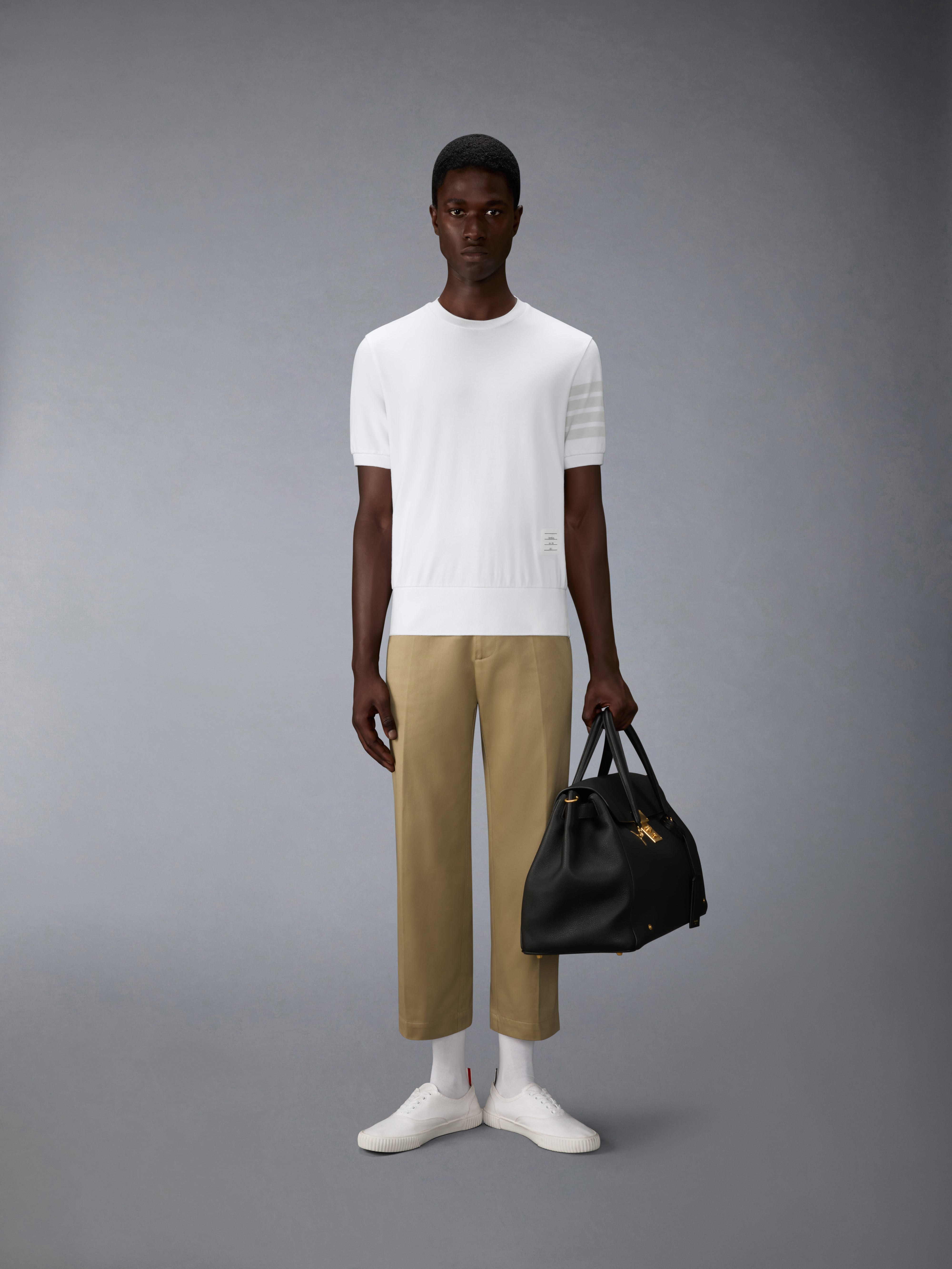 Cotton Jersey 4-Bar Tee | Thom Browne