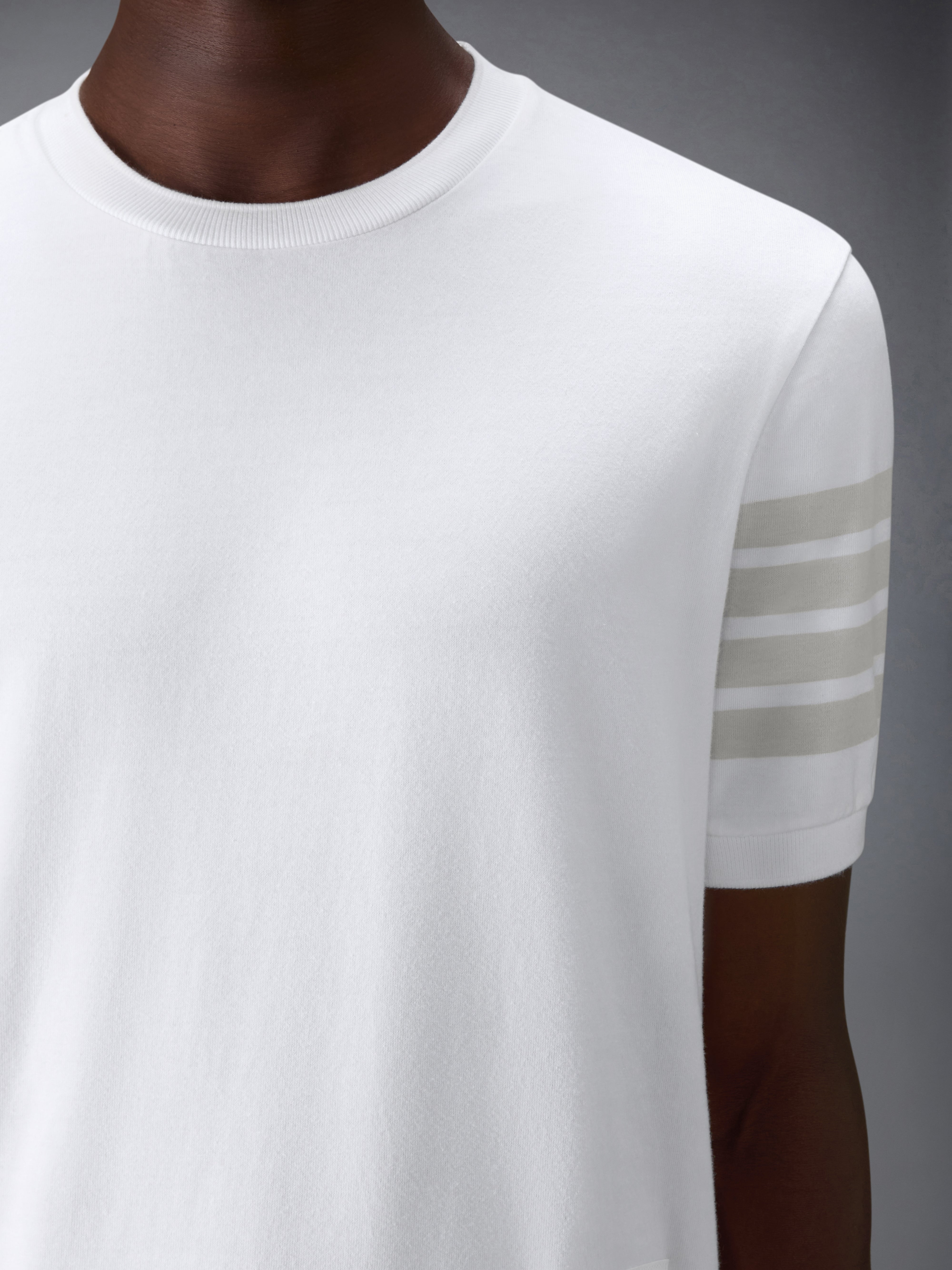 Cotton Jersey 4-Bar Tee | Thom Browne