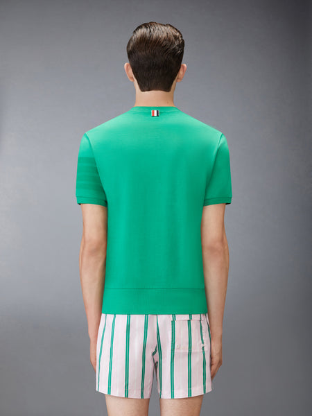 코튼 저지 4-바 티 라이트 그린