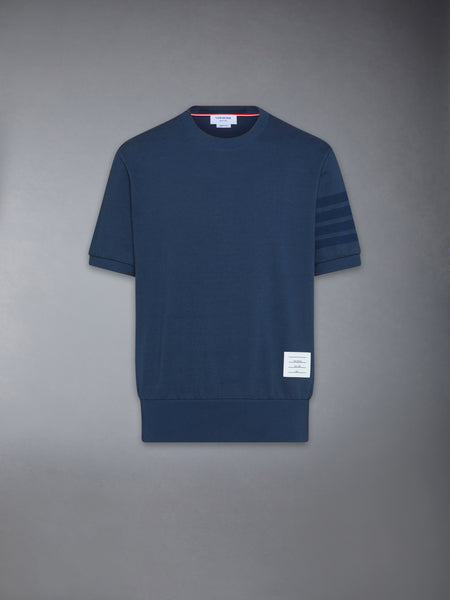 COTTON JERSEY 4-BAR TEE NAVY