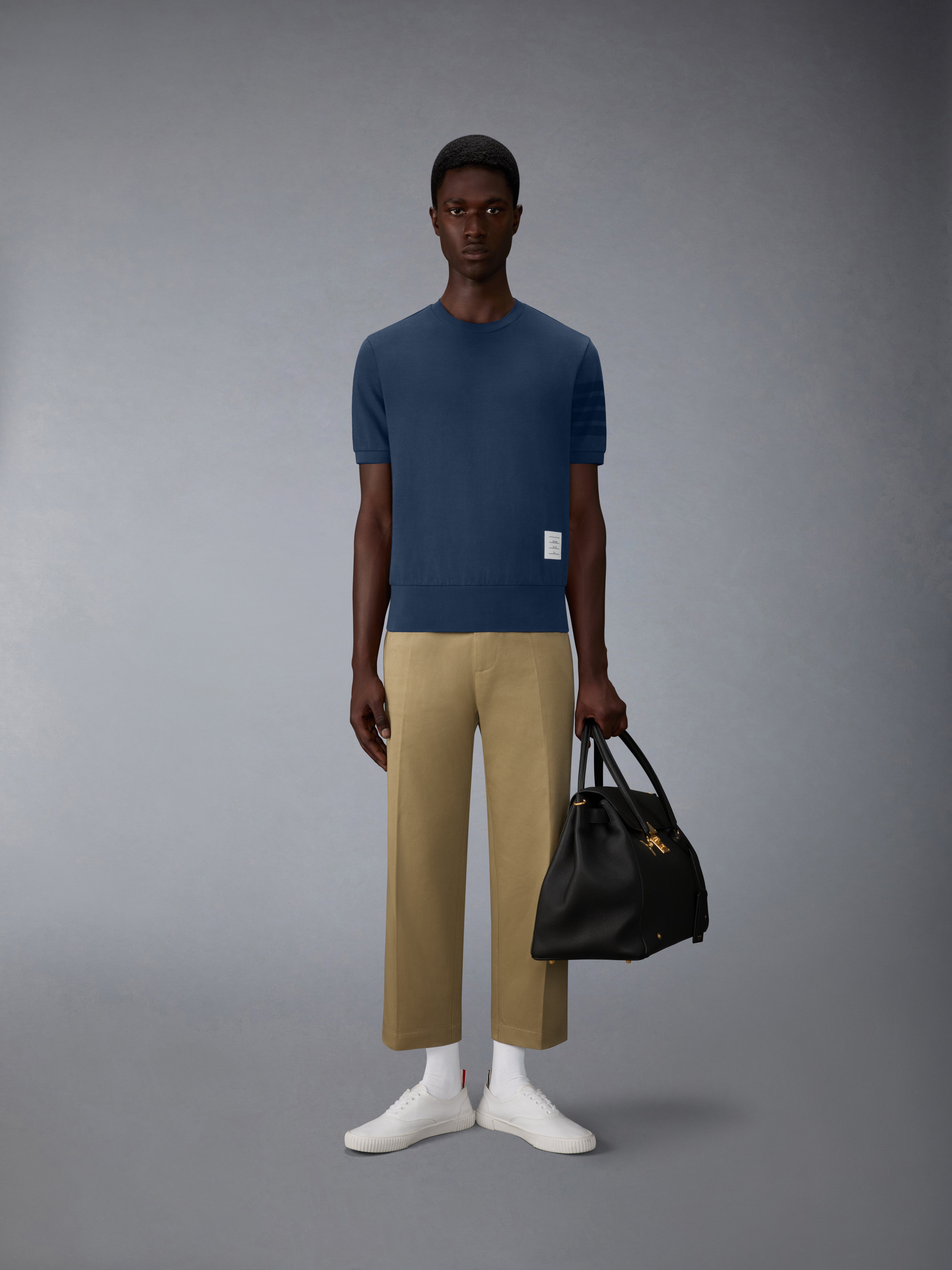 Cotton Jersey 4-Bar Tee | Thom Browne