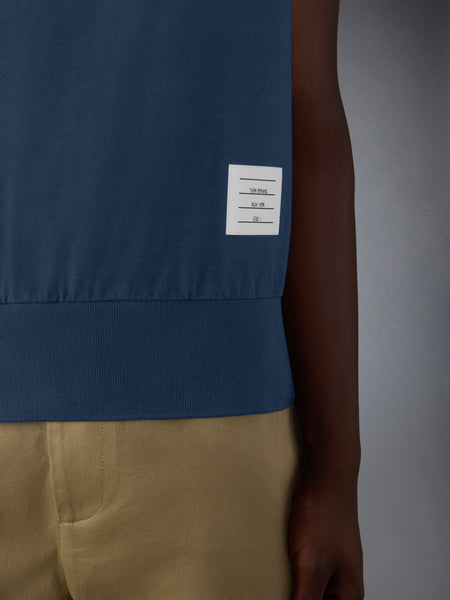 COTTON JERSEY 4-BAR TEE NAVY