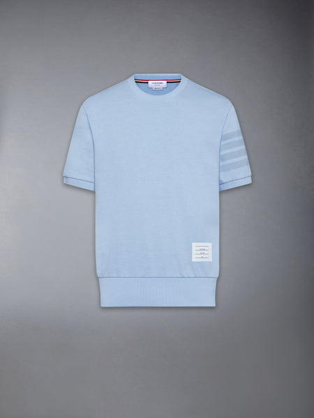 COTTON JERSEY 4-BAR TEE LIGHT BLUE
