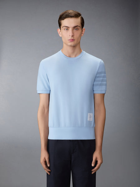 COTTON JERSEY 4-BAR TEE LIGHT BLUE