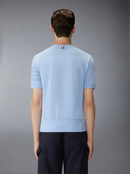 COTTON JERSEY 4-BAR TEE LIGHT BLUE