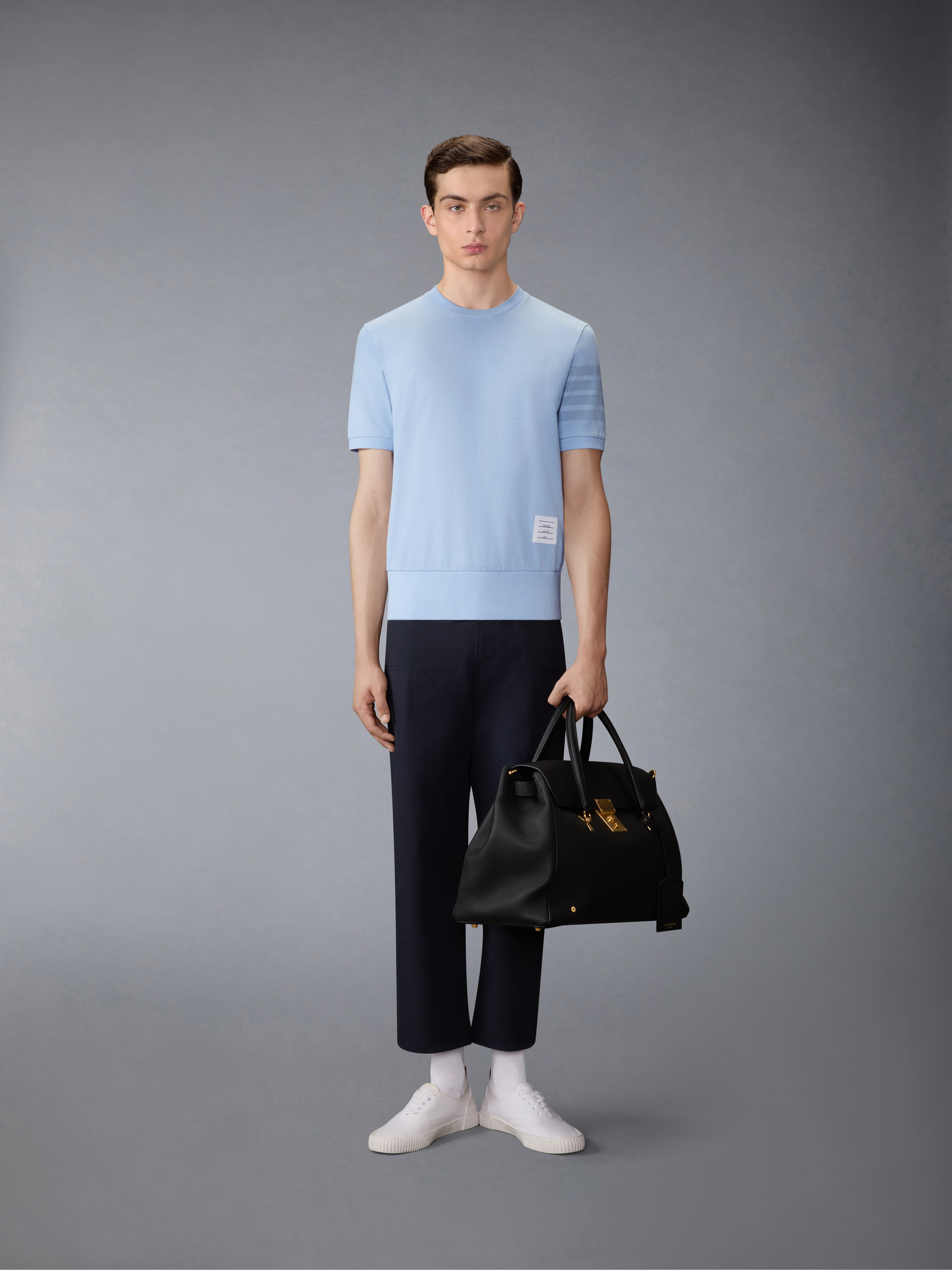 Cotton Jersey 4-Bar Tee | Thom Browne