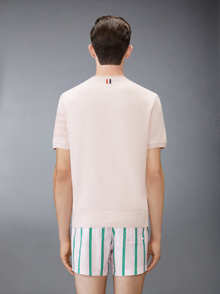 코튼 저지 4-바 티 라이트 핑크