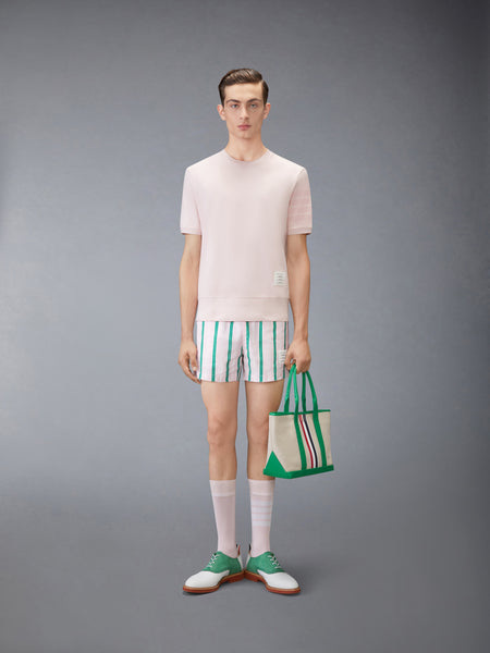 코튼 저지 4-바 티 라이트 핑크