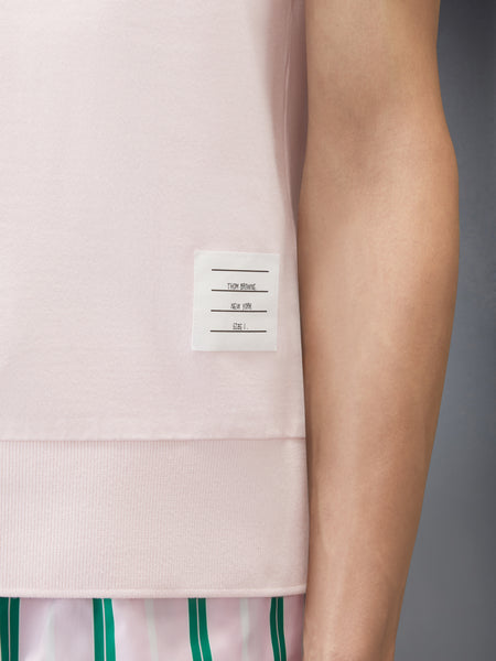 코튼 저지 4-바 티 라이트 핑크