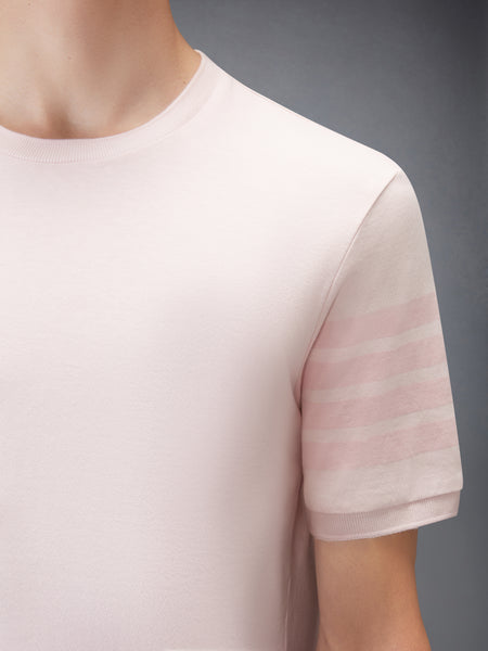 코튼 저지 4-바 티 라이트 핑크