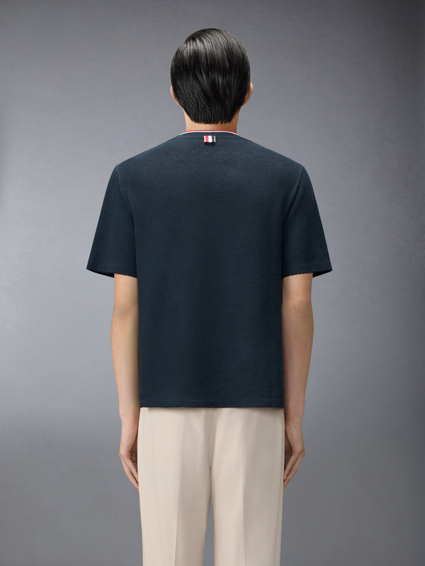 TEXTURED COTTON LINEN TEE - image 2