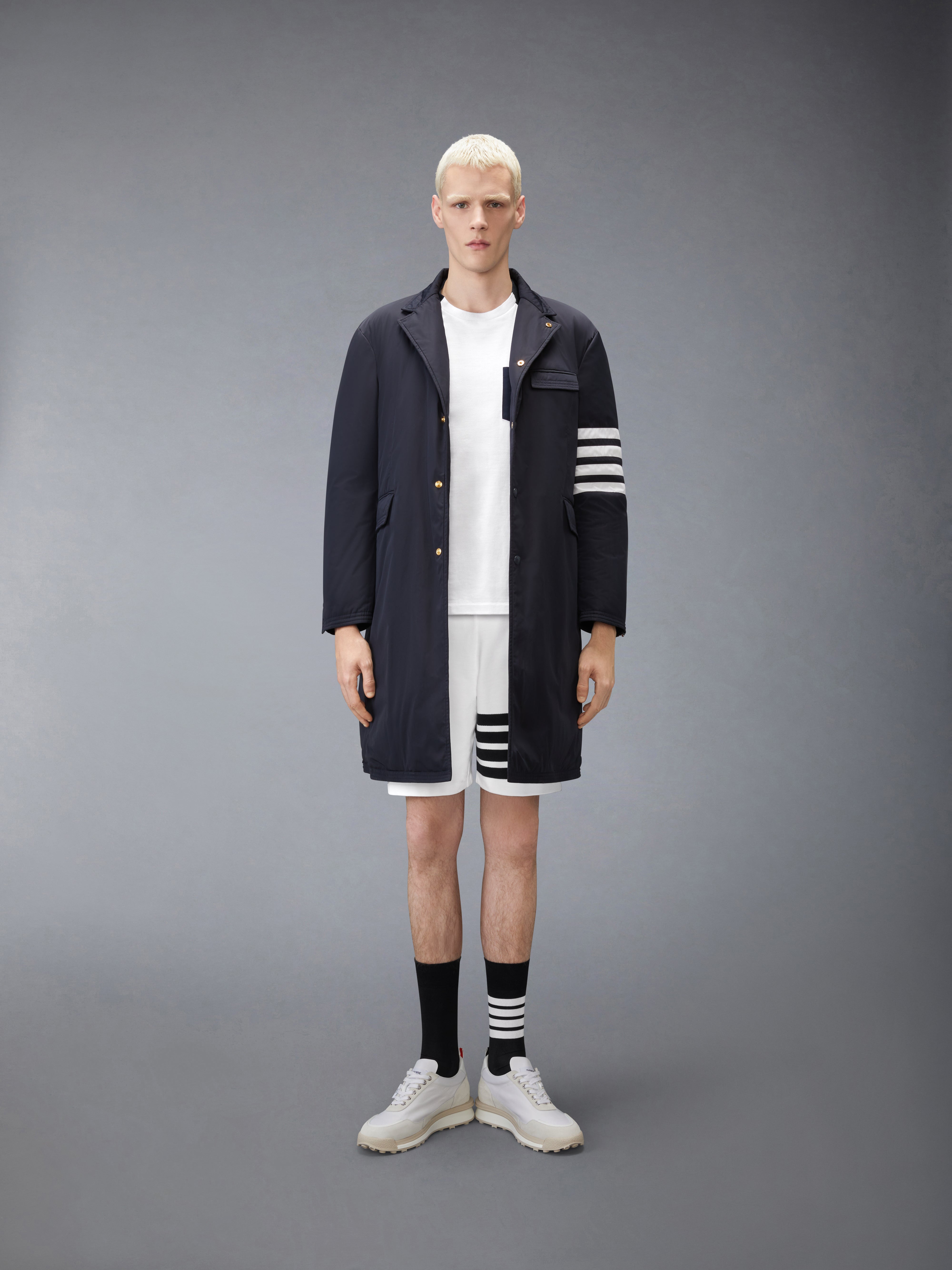 ジャージー 4-BAR カラーブロック オーバーサイズ Tシャツ | Thom Browne
