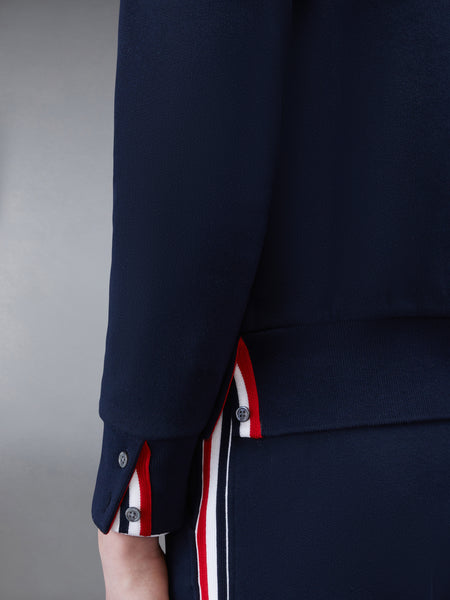 CLASSIC LOOPBACK STRIPE PULLOVER NAVY