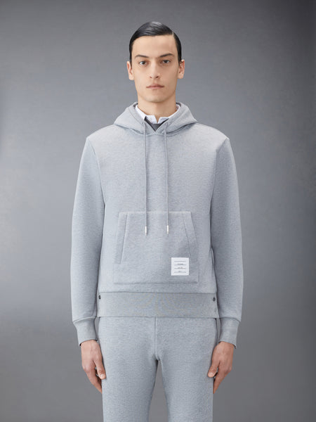 CLASSIC LOOPBACK STRIPE HOODIE LT GREY