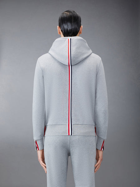 CLASSIC LOOPBACK STRIPE HOODIE LT GREY