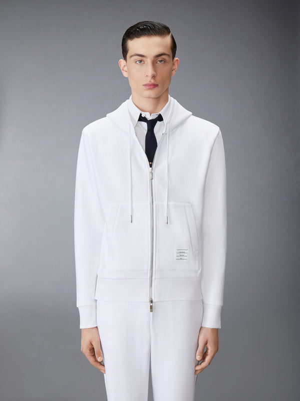 CLASSIC LOOPBACK CENTER BACK STRIPE ZIP UP HOODIE - image 1