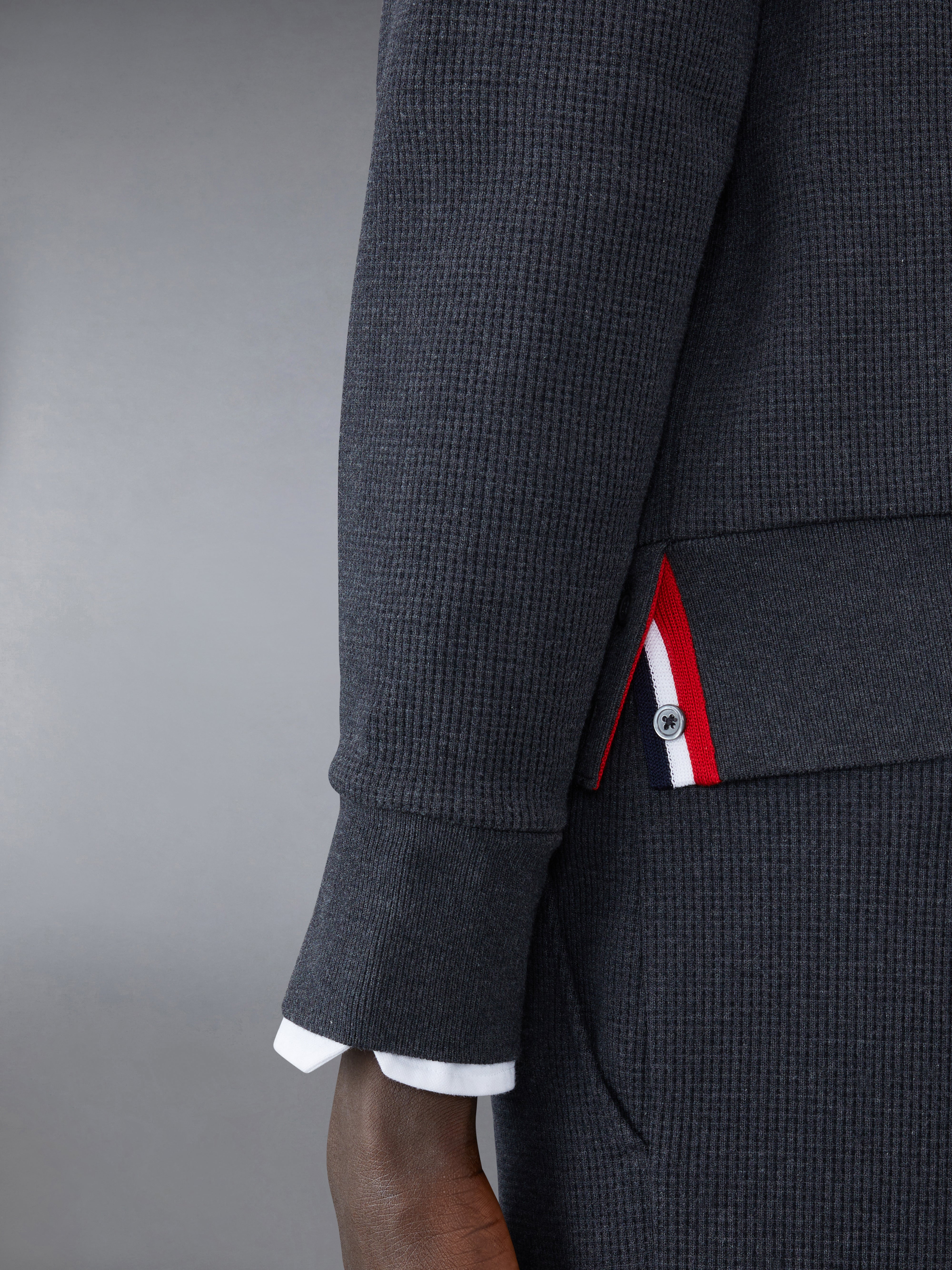 ワッフル ラグラン フルジップ フーディー | Thom Browne