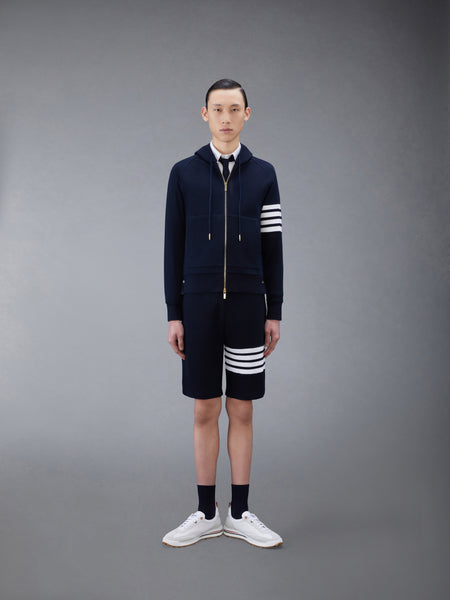 WAFFLE RAGLAN FULL ZIP HOODIE NAVY