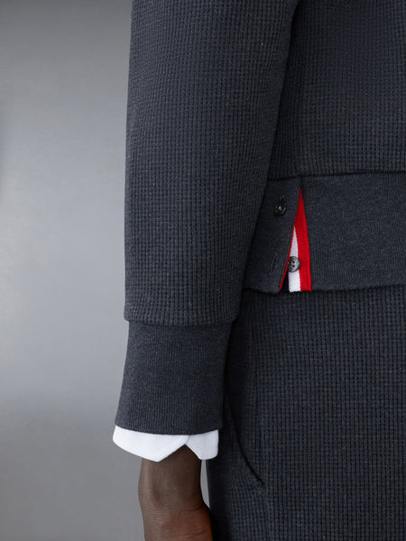 WAFFLE RAGLAN SWEATSHIRT CHARCOAL