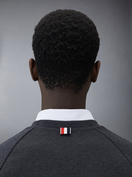 WAFFLE RAGLAN SWEATSHIRT CHARCOAL