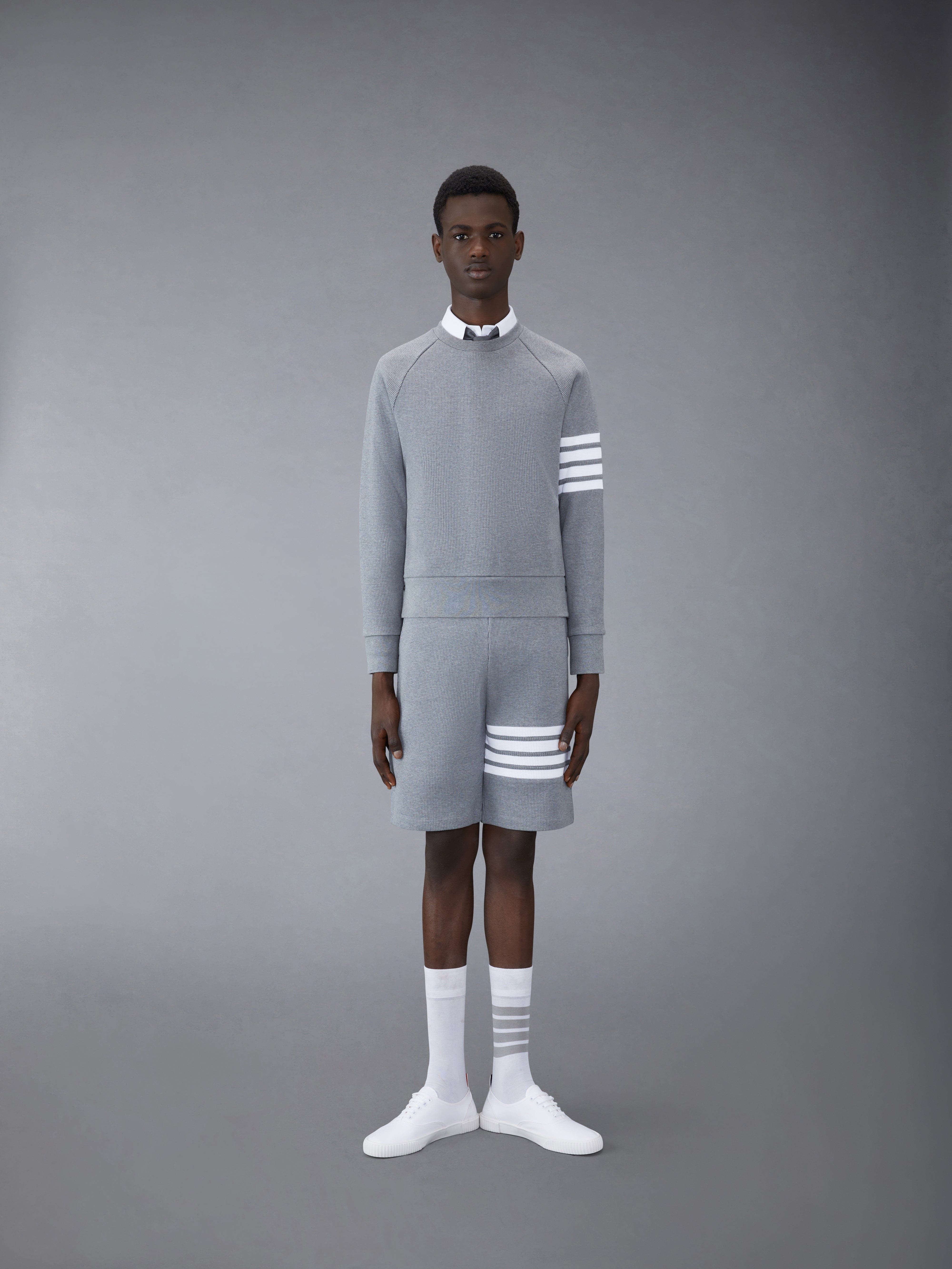 Waffle Raglan Sweatshirt | Thom Browne