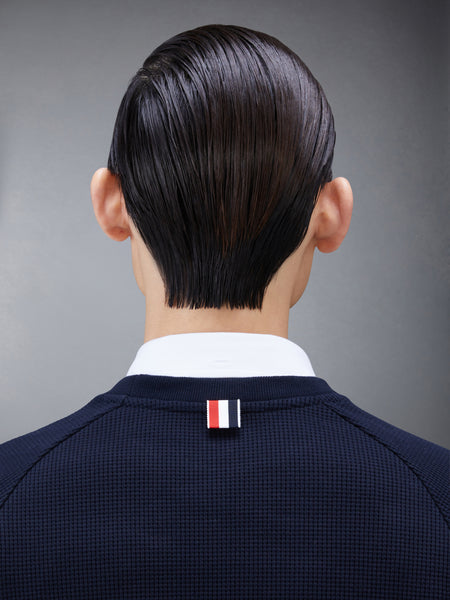 WAFFLE RAGLAN SWEATSHIRT NAVY