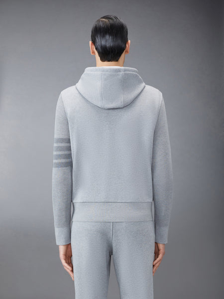 CLASSIC LOOPBACK 4-BAR HOODIE LT GREY