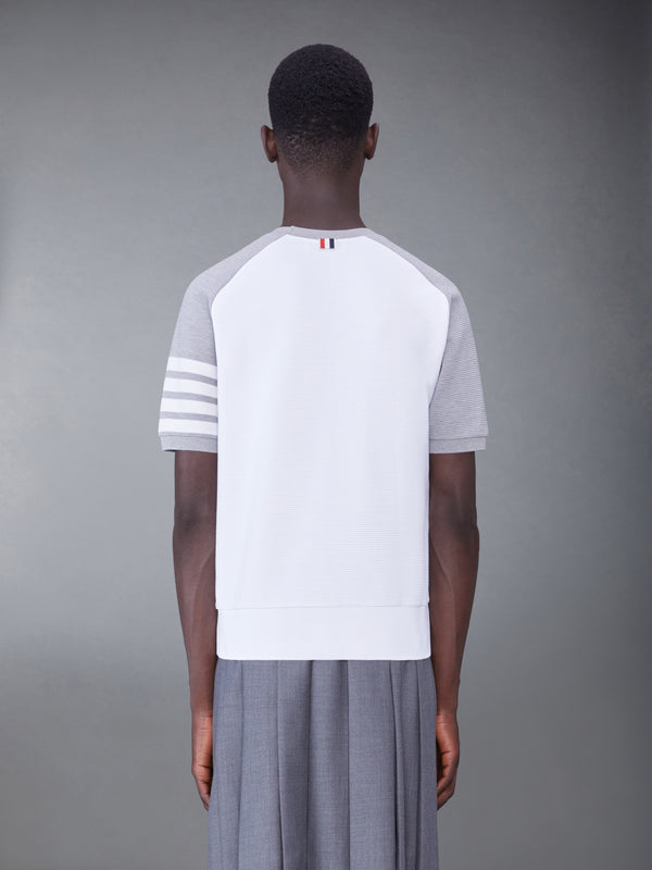 COTTON OTTOMAN RIB 4-BAR SADDLE SHORT SLEEVE SWEATSHIRT - image 2