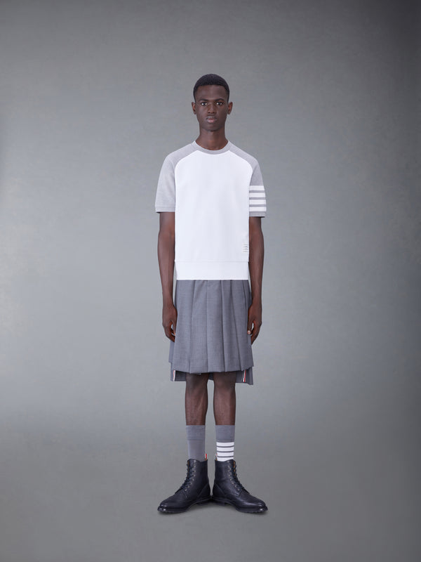 COTTON OTTOMAN RIB 4-BAR SADDLE SHORT SLEEVE SWEATSHIRT - image 3