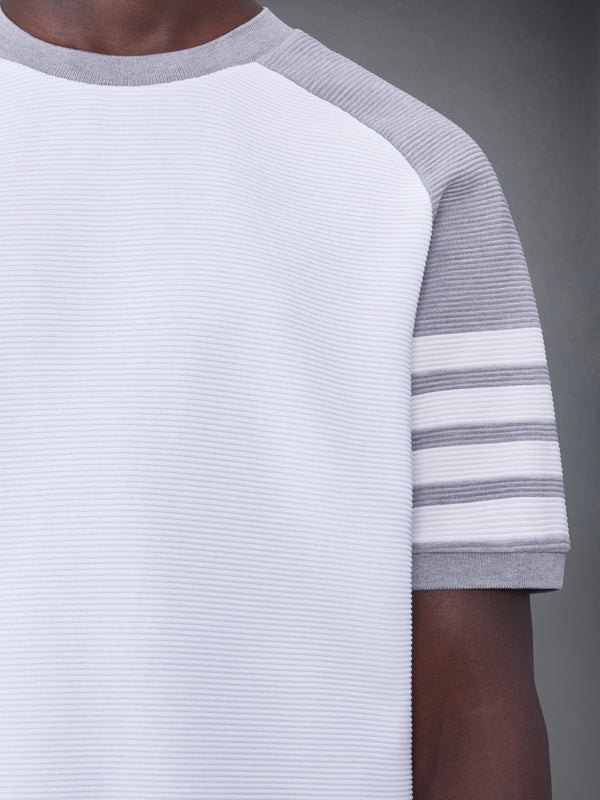 COTTON OTTOMAN RIB 4-BAR SADDLE SHORT SLEEVE SWEATSHIRT - image 6