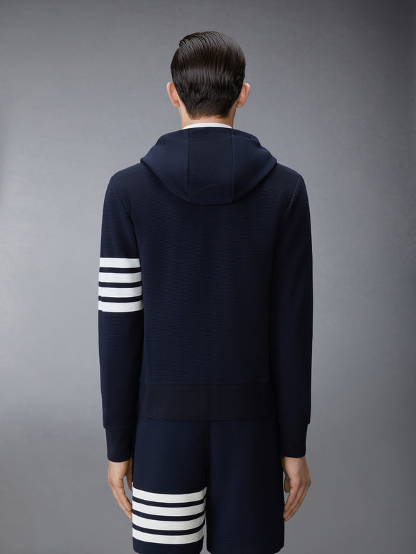 COTTON OTTOMAN 4-BAR ZIP HOODIE - image 2