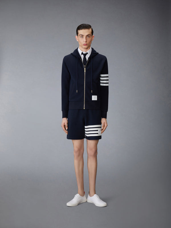 COTTON OTTOMAN 4-BAR ZIP HOODIE - image 3