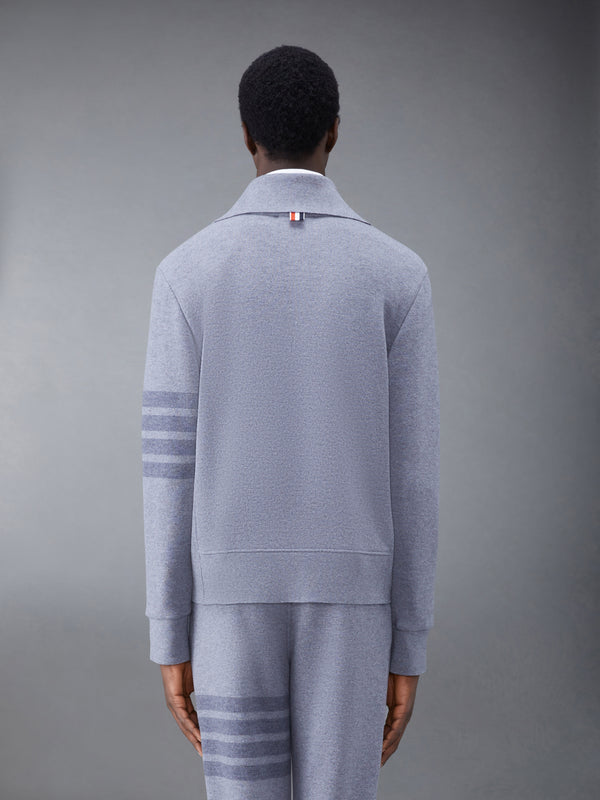 Wool Loopback 4-Bar Funnel Neck Pullover - image 2