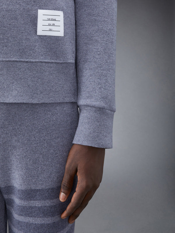 Wool Loopback 4-Bar Funnel Neck Pullover - image 6