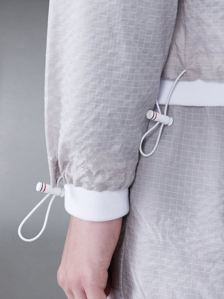 ULTRALIGHT RIPSTOP 4-BAR FUNNEL NECK JACKET LT GREY